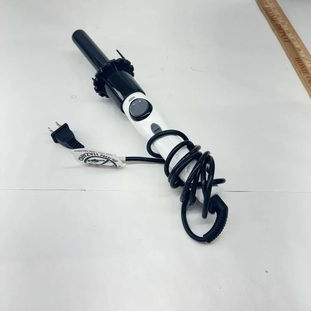 Kiss Instawave Automatic Curling Iron Rotating Curl Wand Ceramic New No box